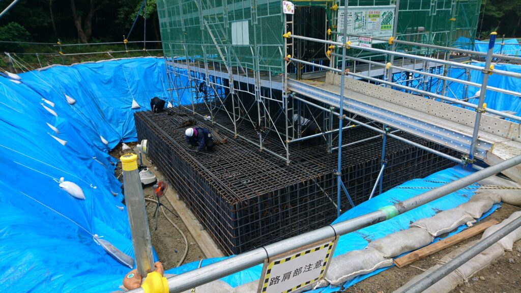 大洲市｜鉄筋工事｜有限会社水沼鉄筋 某現場鉄筋工事