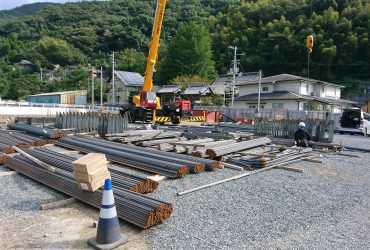 大洲市｜鉄筋工事｜有限会社水沼鉄筋 某鉄筋工事現場