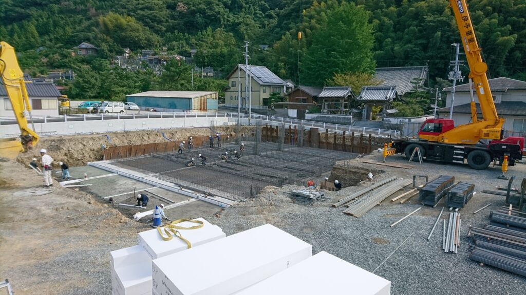 大洲市｜鉄筋工事｜有限会社水沼鉄筋 某鉄筋工事現場