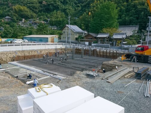 大洲市｜鉄筋工事｜有限会社水沼鉄筋 某鉄筋工事現場