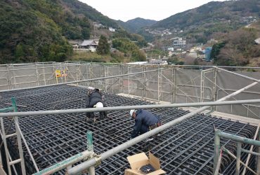 大洲市｜鉄筋工事｜有限会社水沼鉄筋 某鉄筋工事現場
