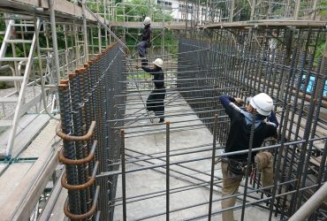 大洲市｜鉄筋工事｜有限会社水沼鉄筋 某鉄筋工事現場