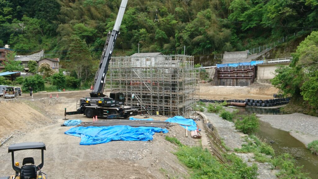 大洲市｜鉄筋工事｜有限会社水沼鉄筋 某鉄筋工事現場