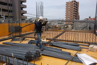 大洲市｜鉄筋工事｜有限会社水沼鉄筋 某鉄筋工事現場